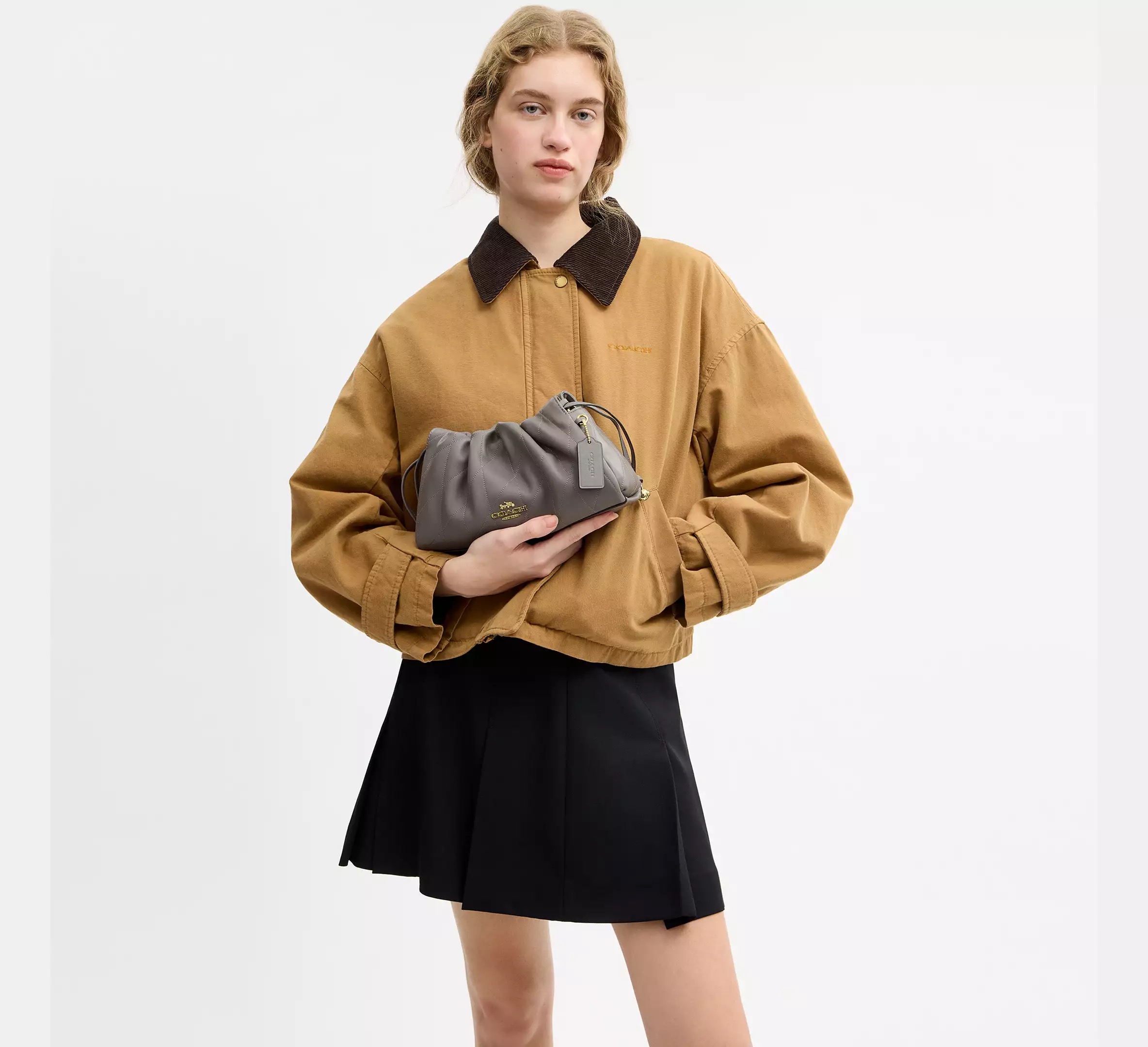 Coach Faye Crossbody Çanta Gri - Görsel 10