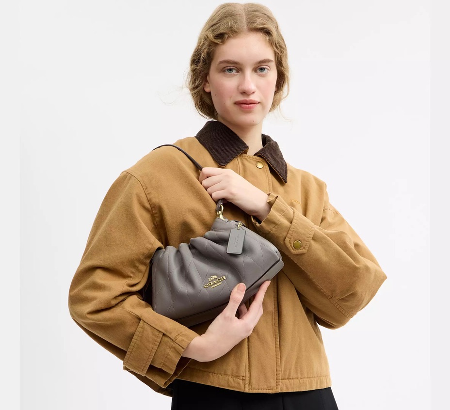 Coach Faye Crossbody Çanta Gri - Görsel 9