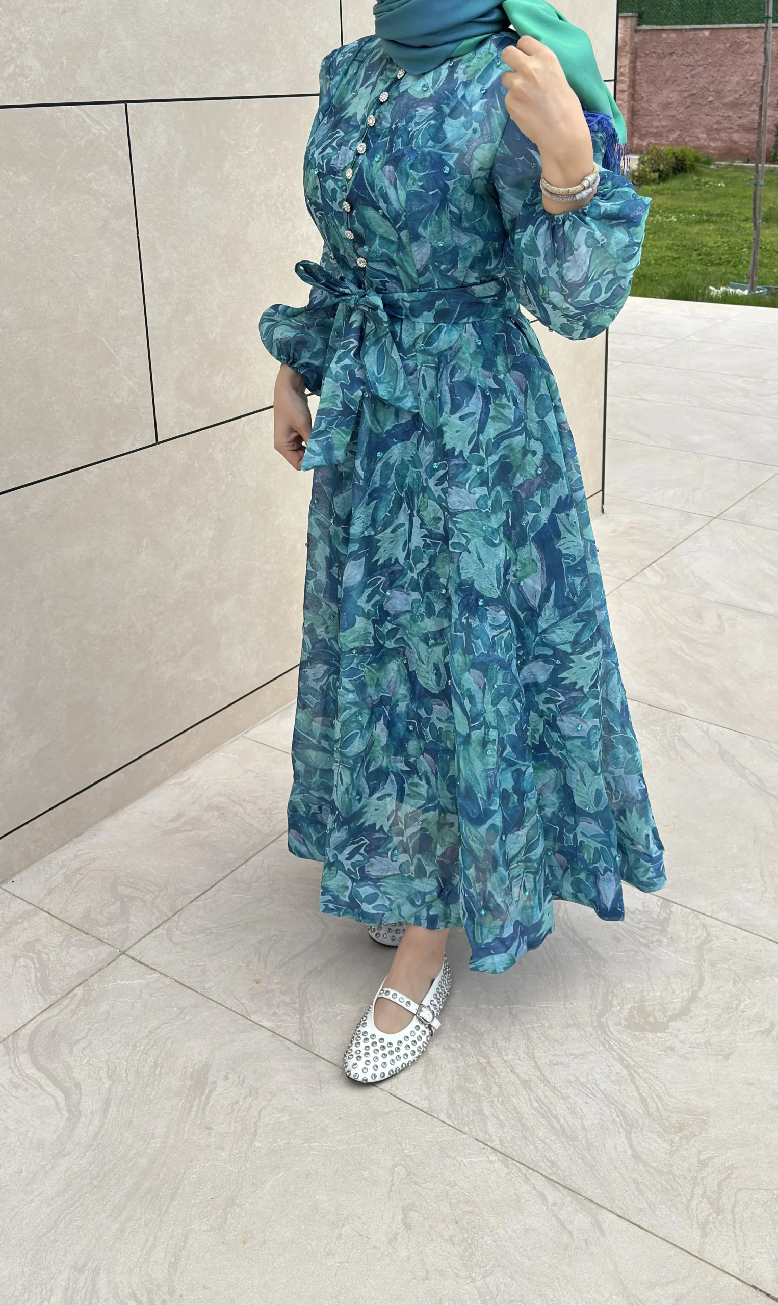 Garden Dress Lagoon