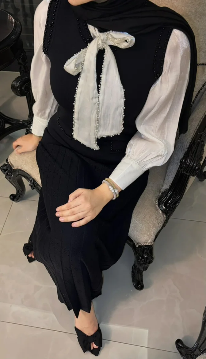 Sandro Jile Dress Siyah - Görsel 2